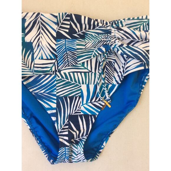 Bleu Rod Beattie Bikini Bottom High Waist Tropical Swimwear - Picture 3 of 10